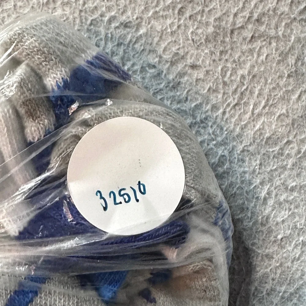 Beverly Hills Polo Club Socks Kids 7-2 Blue Shark‎ Plaid Low Cut 3 Pairs NWT